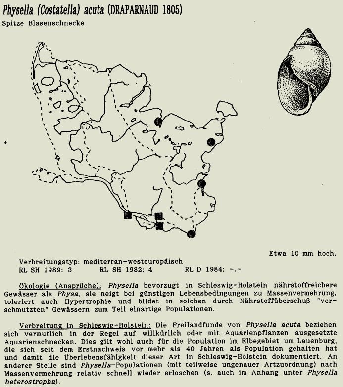 map c LANU-Schleswig-Holstein       drawing  c Projektgruppe Molluskenkartierung 